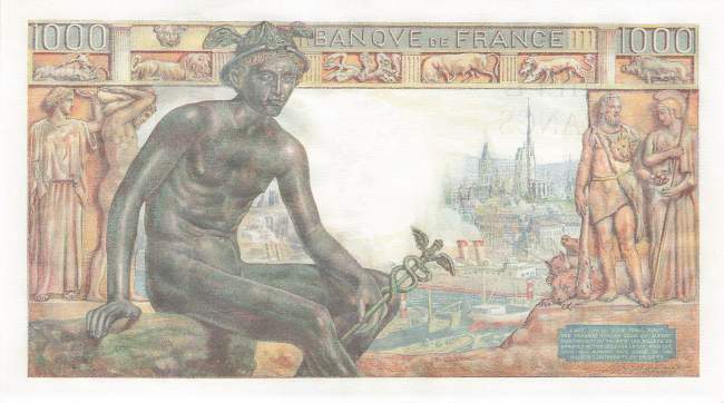 1000 Francs 1942